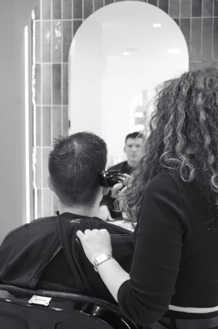 Stylingmoment in het salon