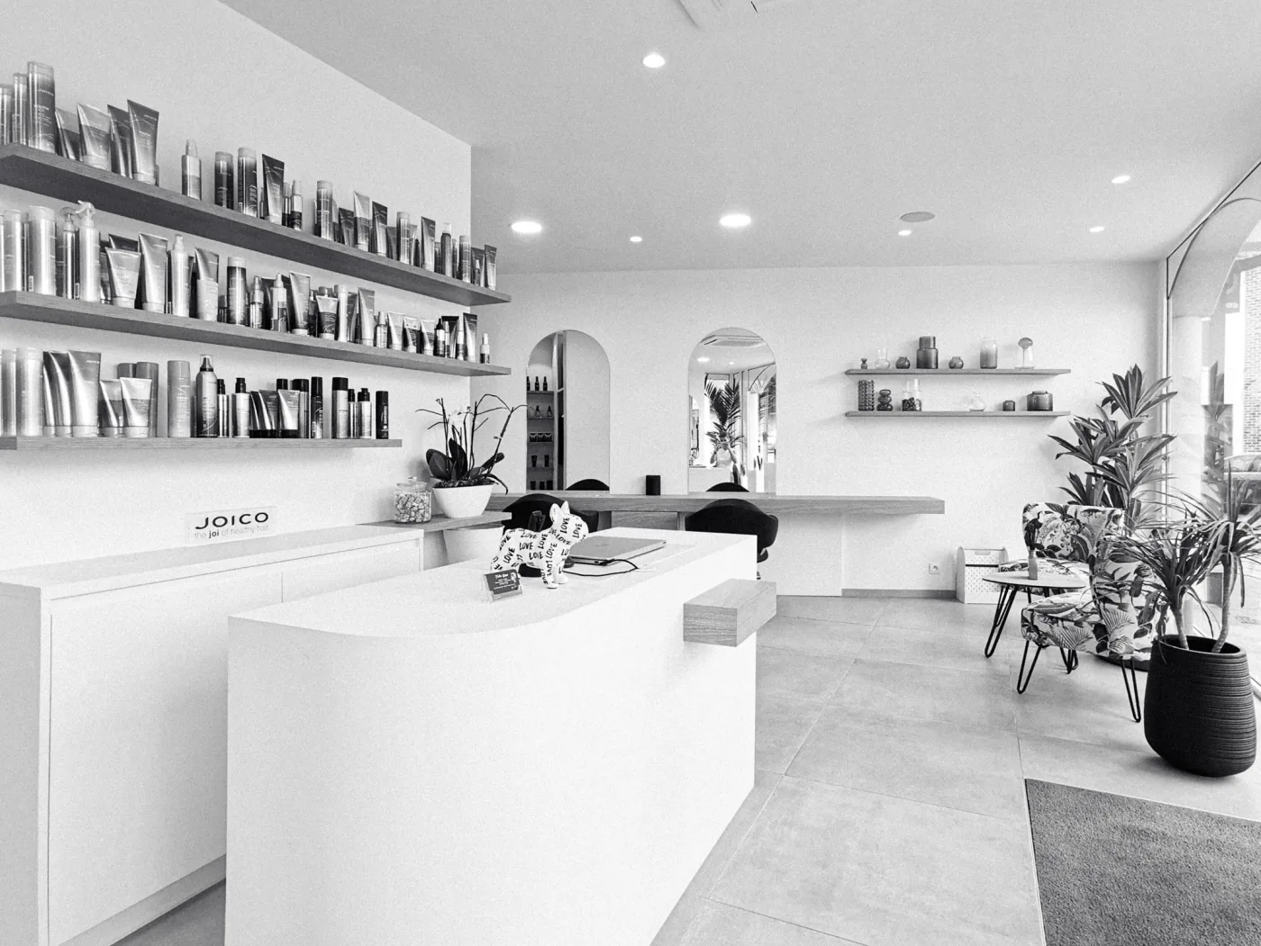 Interieur van kapsalon Fabio Greco